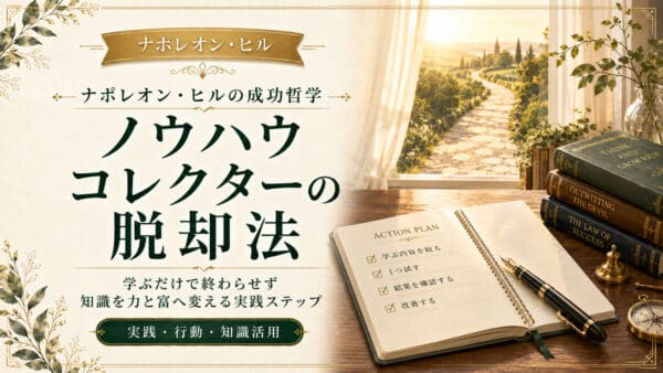 ノウハウコレクターを脱却して知識を力と富へ変える実践ステップ