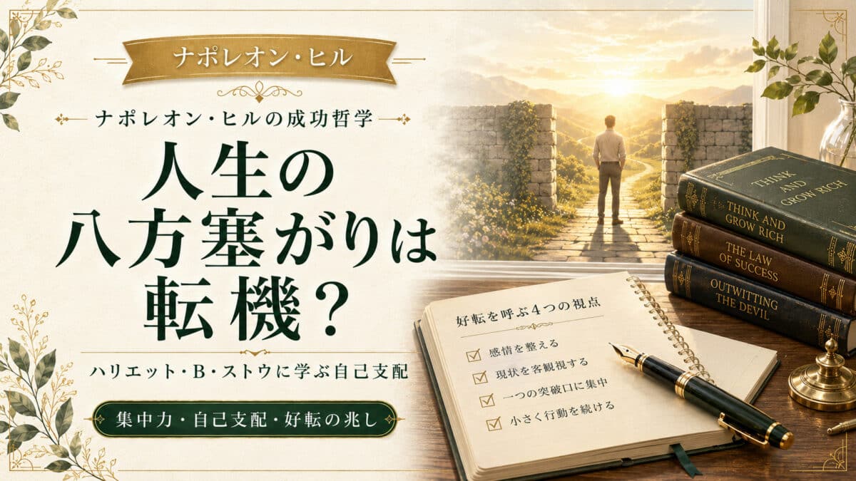 人生の行き止まりこそ転機