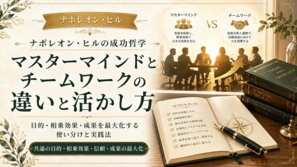 協力と何が違う？マスターマインドとチームワークの決定的な差