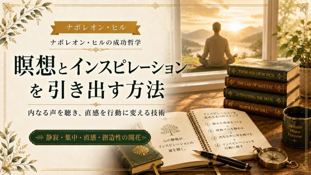 瞑想とインスピレーションのテクニック