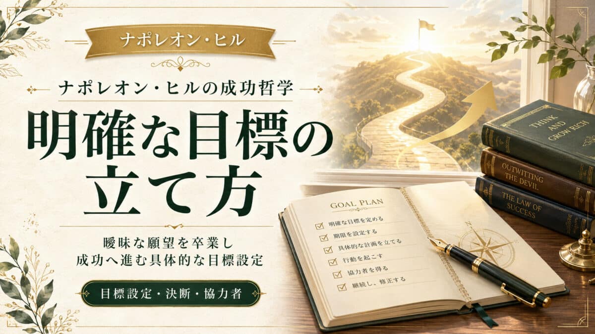 ナポレオンヒルの明確な目標
