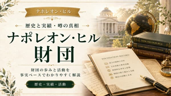 ナポレオン・ヒル財団とは？エスエスアイやセミナーなど５つの真相