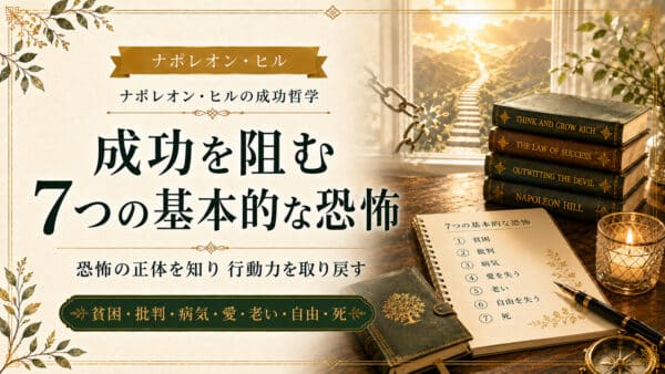 行動できない原因はこれ！成功を阻む「7つの基本的な恐怖」