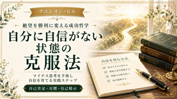 自分に自信がない状態を克服して絶望を勝利に変える公式