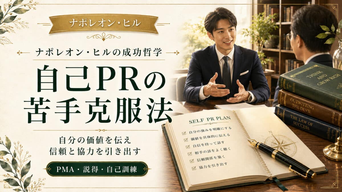自己PRの苦手克服法