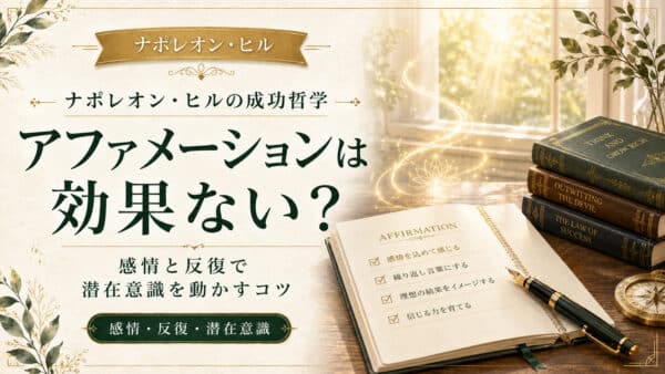 アファメーションは効果ない？感情と反復で潜在意識を動かすコツ