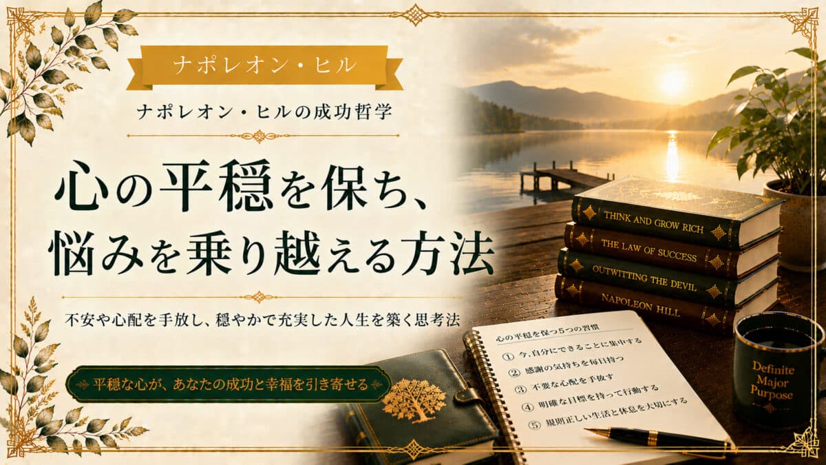 心の平安と心配事