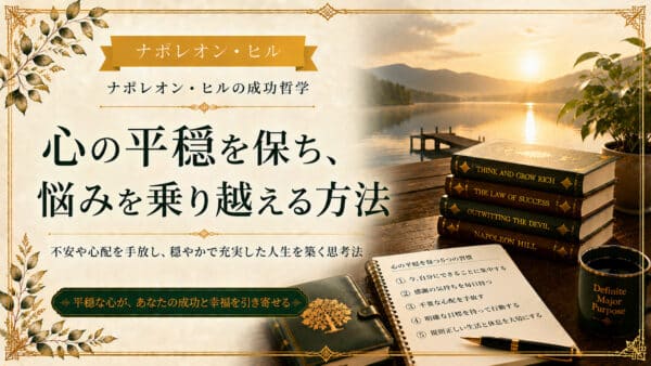 悩みを解決できない不安を消す二つの分類と心の平静の保ち方
