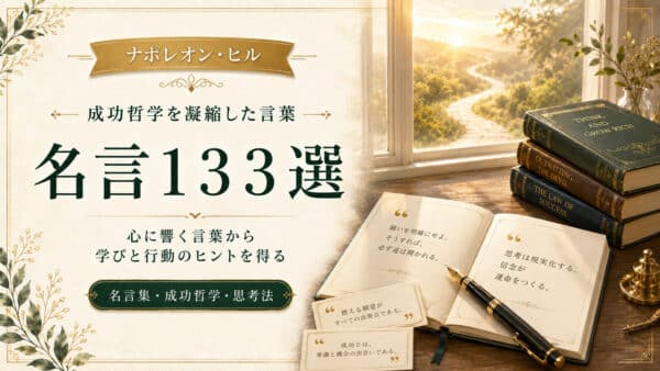 ナポレオン・ヒルの名言まとめと成功者が信念の言葉を支持する理由