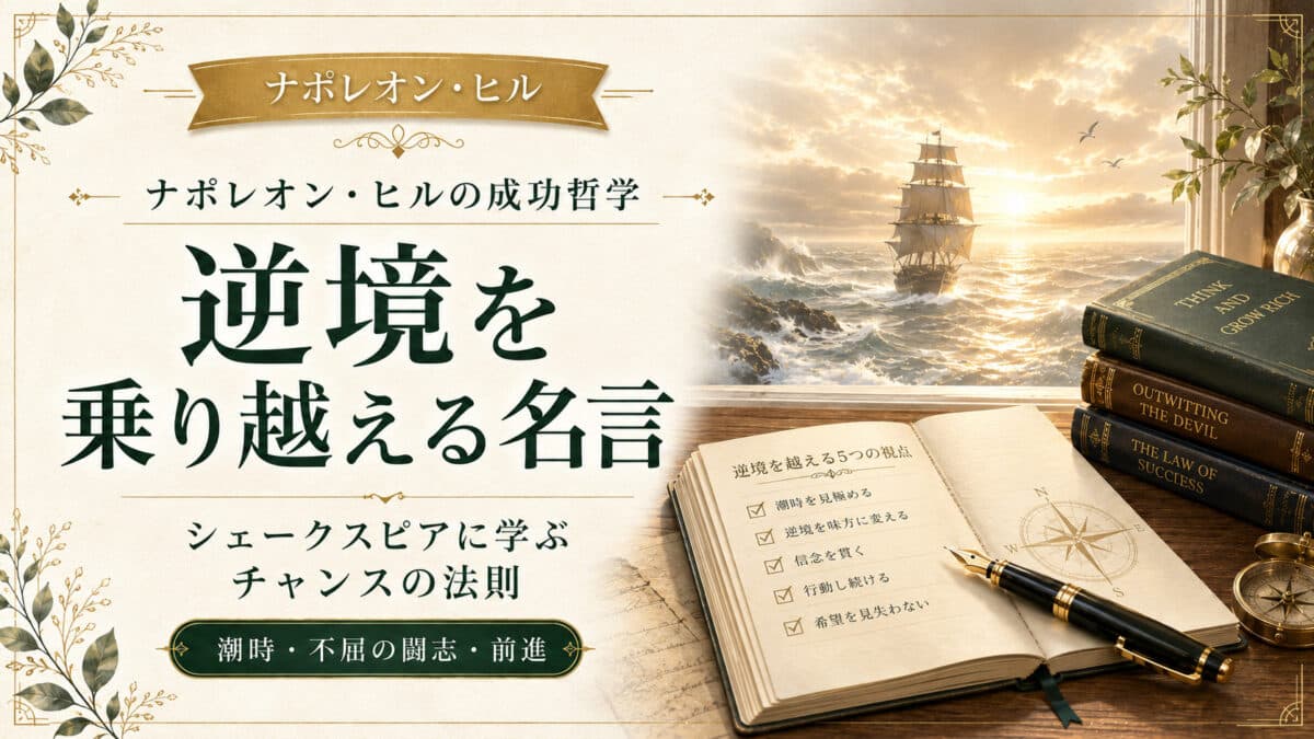 逆境を乗り越える名言