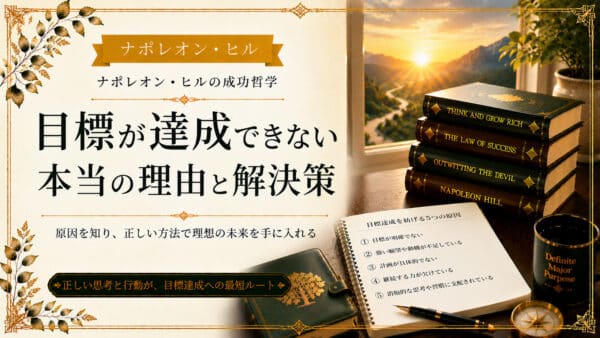 目標達成できない理由を排除して２％の成功者になるための６段階