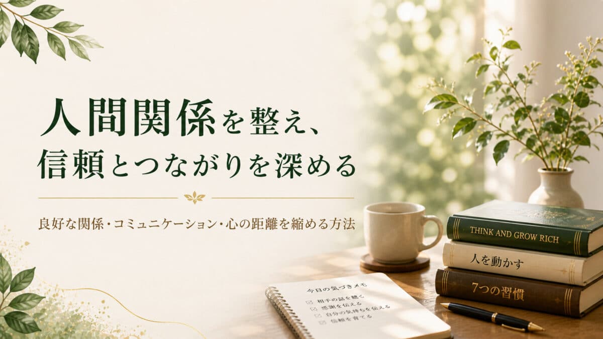 自己啓発と人間関係とコミュニケーション