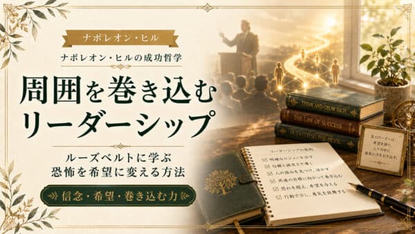 周囲を巻き込むリーダーシップ！ルーズベルトの恐怖克服法