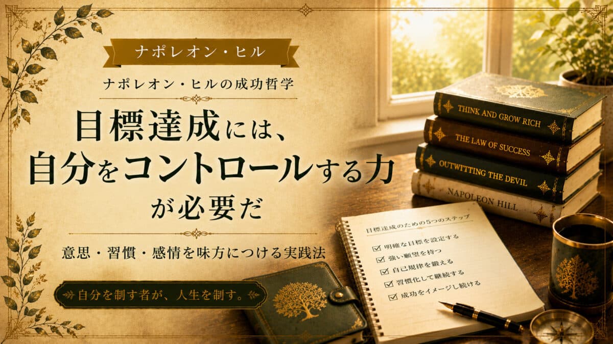 目標達成のための自己管理