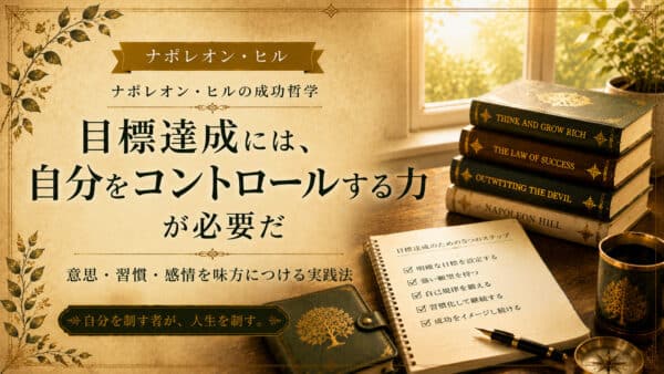 感情をコントロールして目標達成に導く自己訓練の法則と実践法