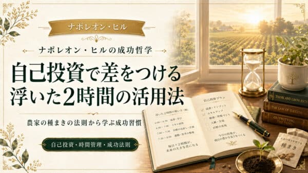自己投資で差をつける！農家の種まきと浮いた2時間の活用法