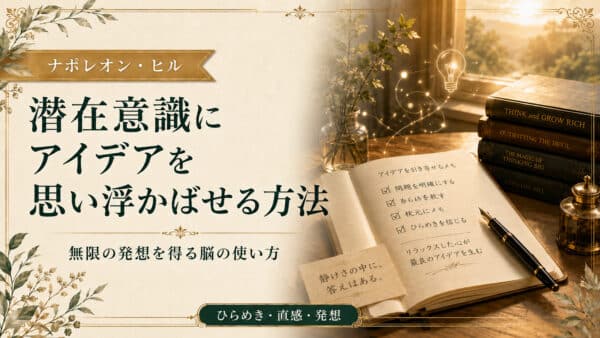 潜在意識でアイデアを生み出す！無限の発想を得る脳の使い方