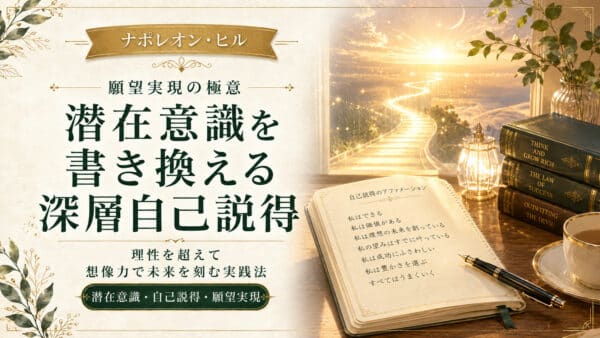 潜在意識を書き換える深層自己説得のやり方と願望実現の極意