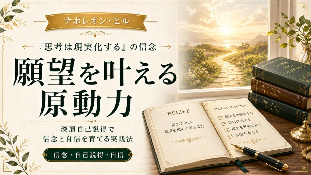 思考を現実化させる信念