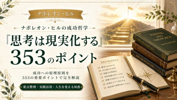 「思考は現実化する」重要ポイント353選｜成功哲学の専門家が抽出