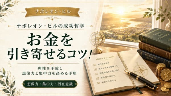 お金を引き寄せるコツ！理性を排除して想像力と集中力を高める手順