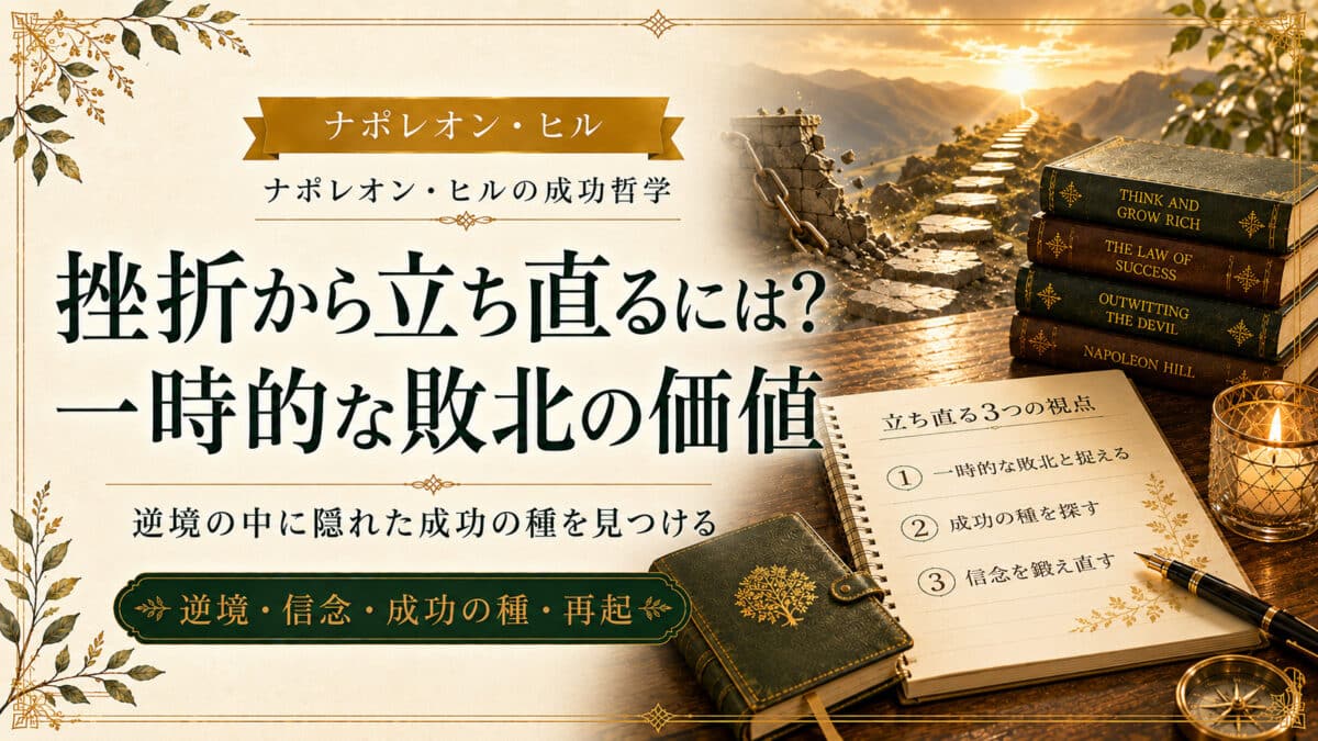 一時的な敗北の価値