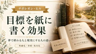 目標を紙に書く効果｜夢で終わる人と現実にする人の違い