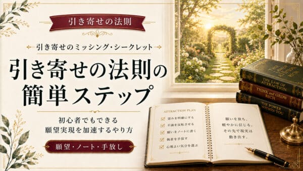 引き寄せの法則のやり方は簡単！すごすぎる効果と実践ステップ