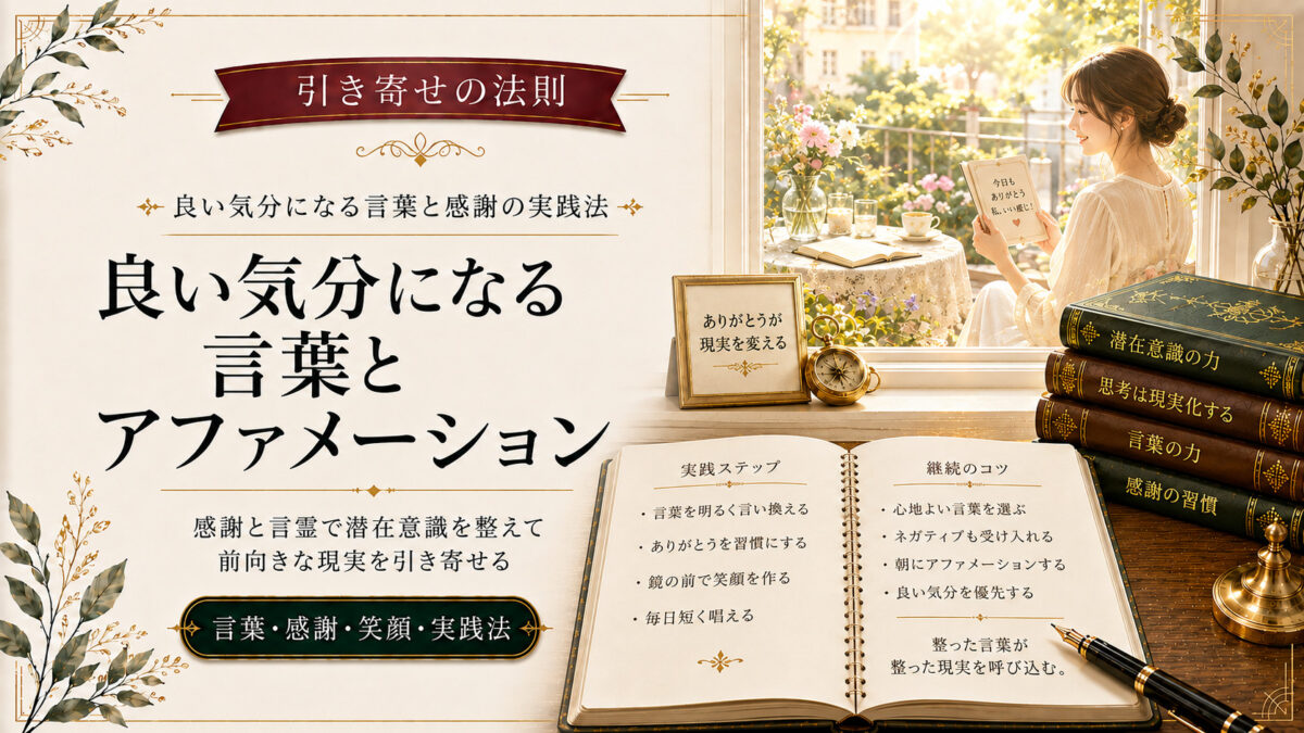 引き寄せの法則で良い気分になる