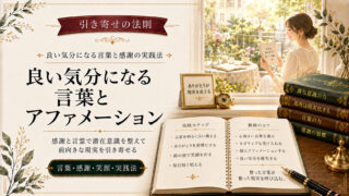 引き寄せの法則で良い気分になる言葉と感謝のアファメーション