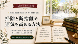 引き寄せの法則で掃除と断捨離をして運気を高める空間浄化術