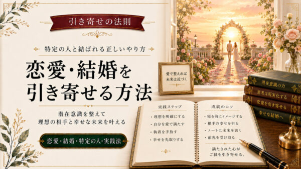 引き寄せの法則で恋愛・結婚を成就！特定の人と結ばれるやり方