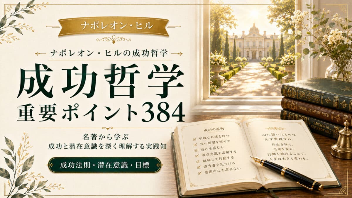 成功哲学(The-Law-of-Success)要約