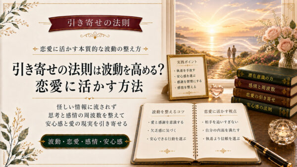 引き寄せの法則は波動を高める？恋愛に活かせるかまで専門家が解説
