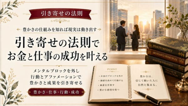 引き寄せの法則でお金や仕事の成功を叶える！すごすぎる効果とやり方
