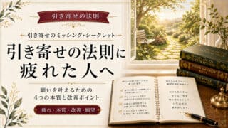 引き寄せの法則に疲れた人から学ぶ【4つの本質】で願いは叶う