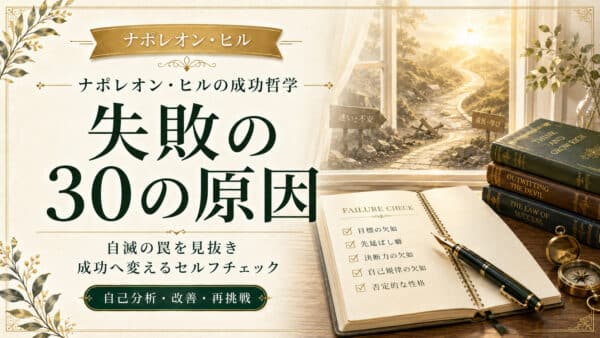 失敗の原因を特定！自滅を招く30の原因とセルフチェック実践法