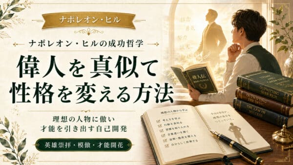 自分の性格を変えたい人へ！偉人に倣って才能を引き出す自己開発