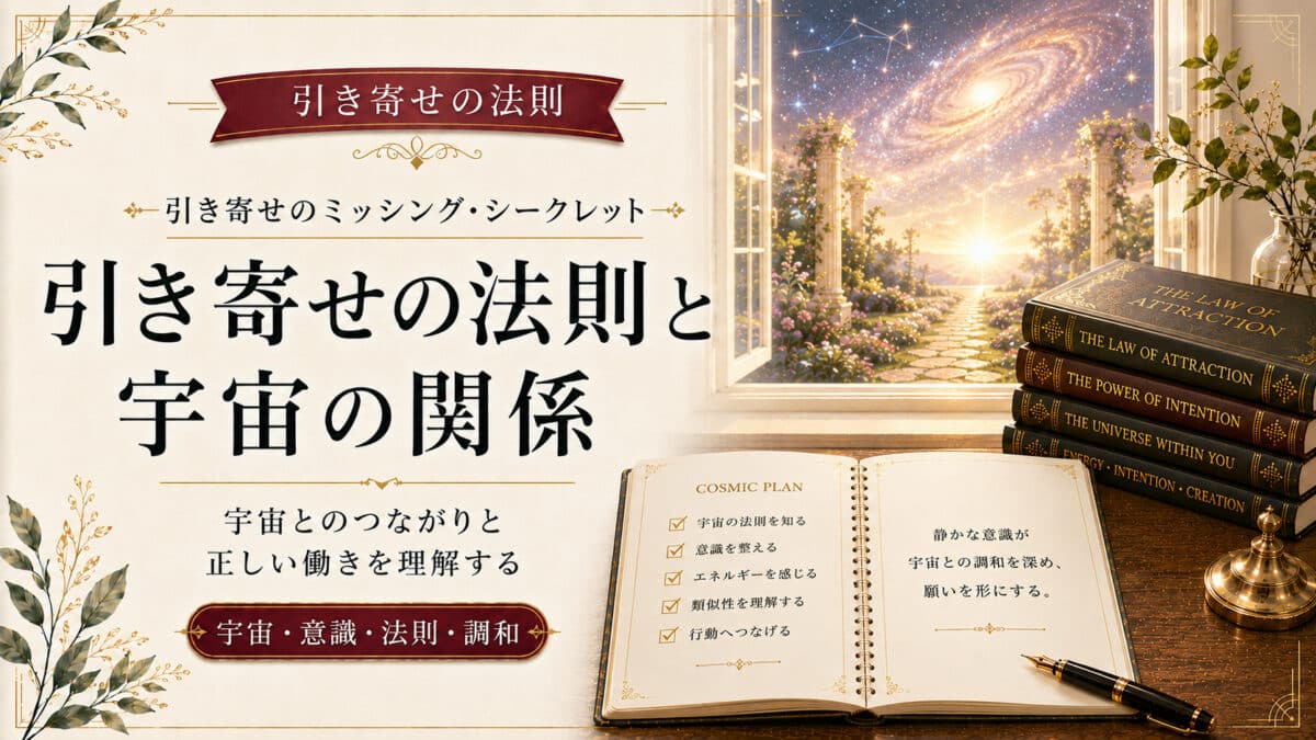引き寄せと宇宙の関係
