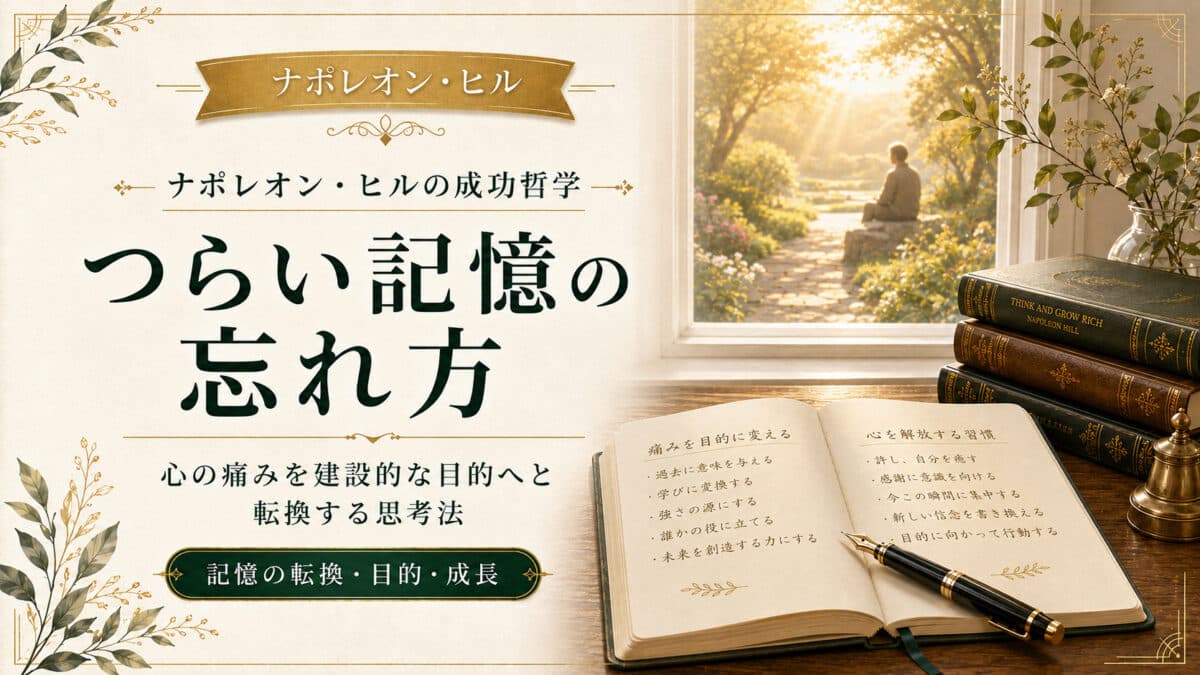 つらい記憶の忘れ方