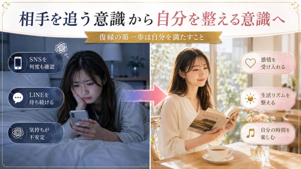 相手を追う意識から自分を整える意識へ切り替えるビフォーアフター図解