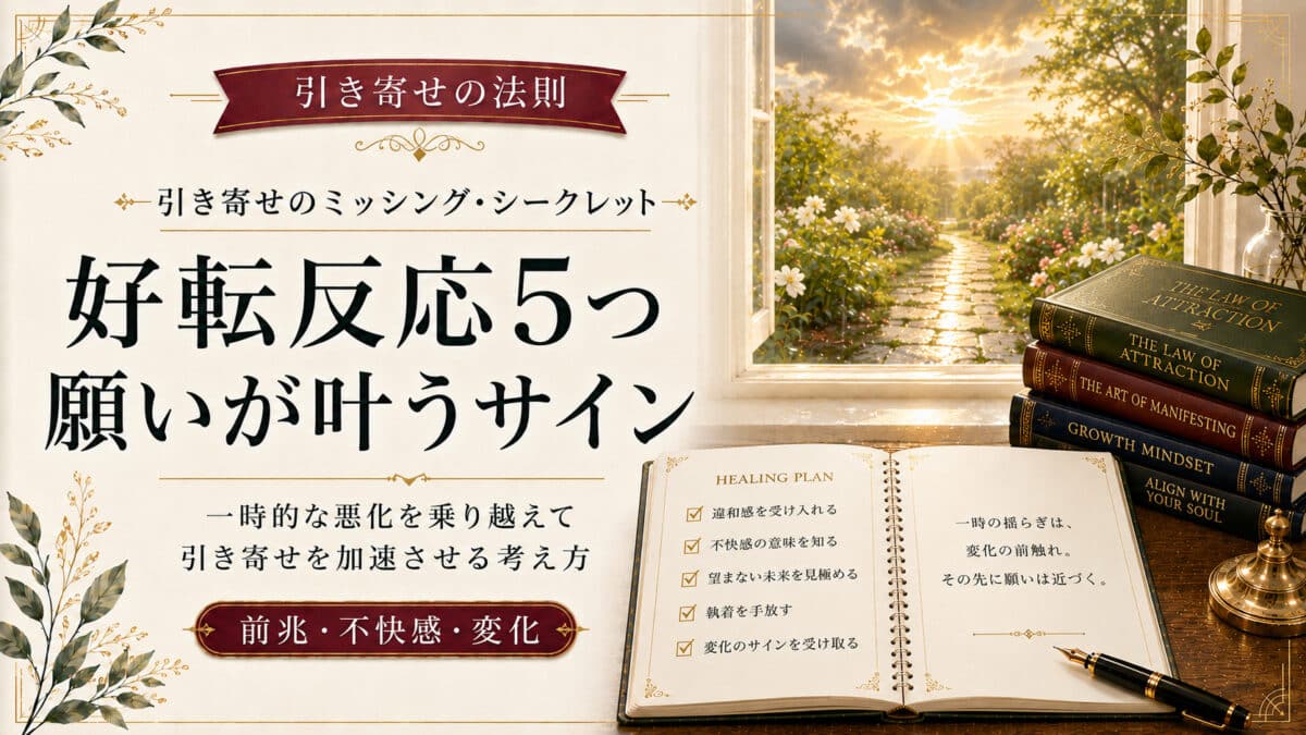 引き寄せの好転反応
