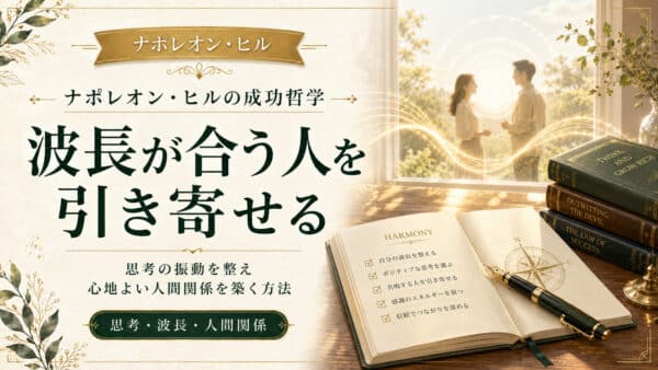 波長が合う人を引き寄せる！思考の振動とエネルギーの場の法則
