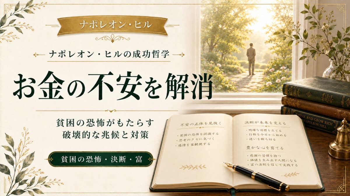 お金の不安を解消する方法