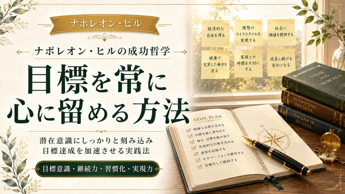 目標を常に意識する方法