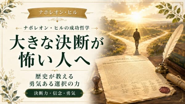 大きな決断が怖い人へ！歴史が教える独立宣言56名の勇気ある選択