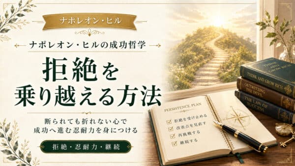 才能がない人でも成功できる！36回の拒絶を乗り越えた実話
