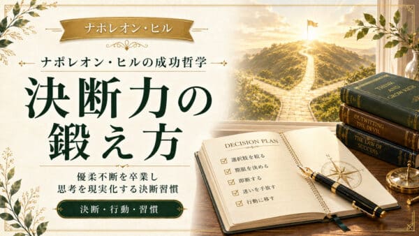 決断力を鍛える！優柔不断を克服して思考を現実化する法則