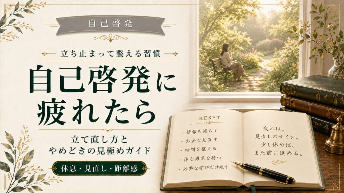 自己啓発に疲れた