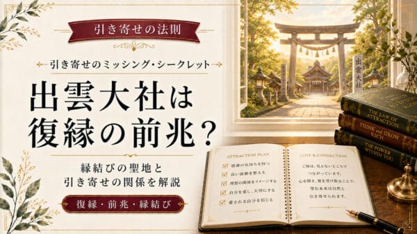 出雲大社と引き寄せの法則で復縁が叶うサインと参拝手順